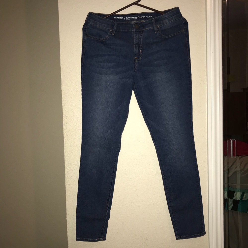 Old Navy Super Skinny Dark Wash Jeans